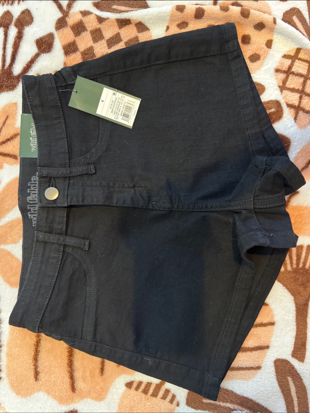 Black High-Rise Denim Shorts Wild Fable NWT